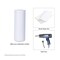 2 Pieces Sublimation Blanks Skinny Tumbler White 20 OZ Straight Double Wall Stainless Steel Tumbler with Metal Straw Tumbler Cups for Tumbler Heat Press Machine Heat Transfer